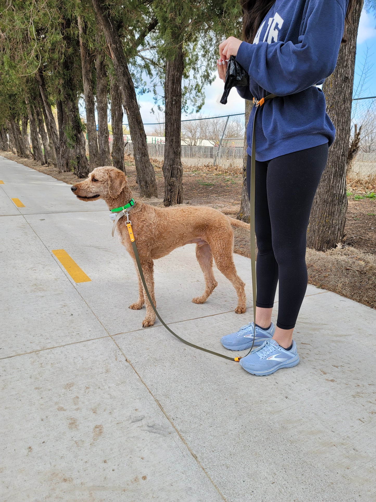 3/4" Two Tone Hands Free BioThane® Leash