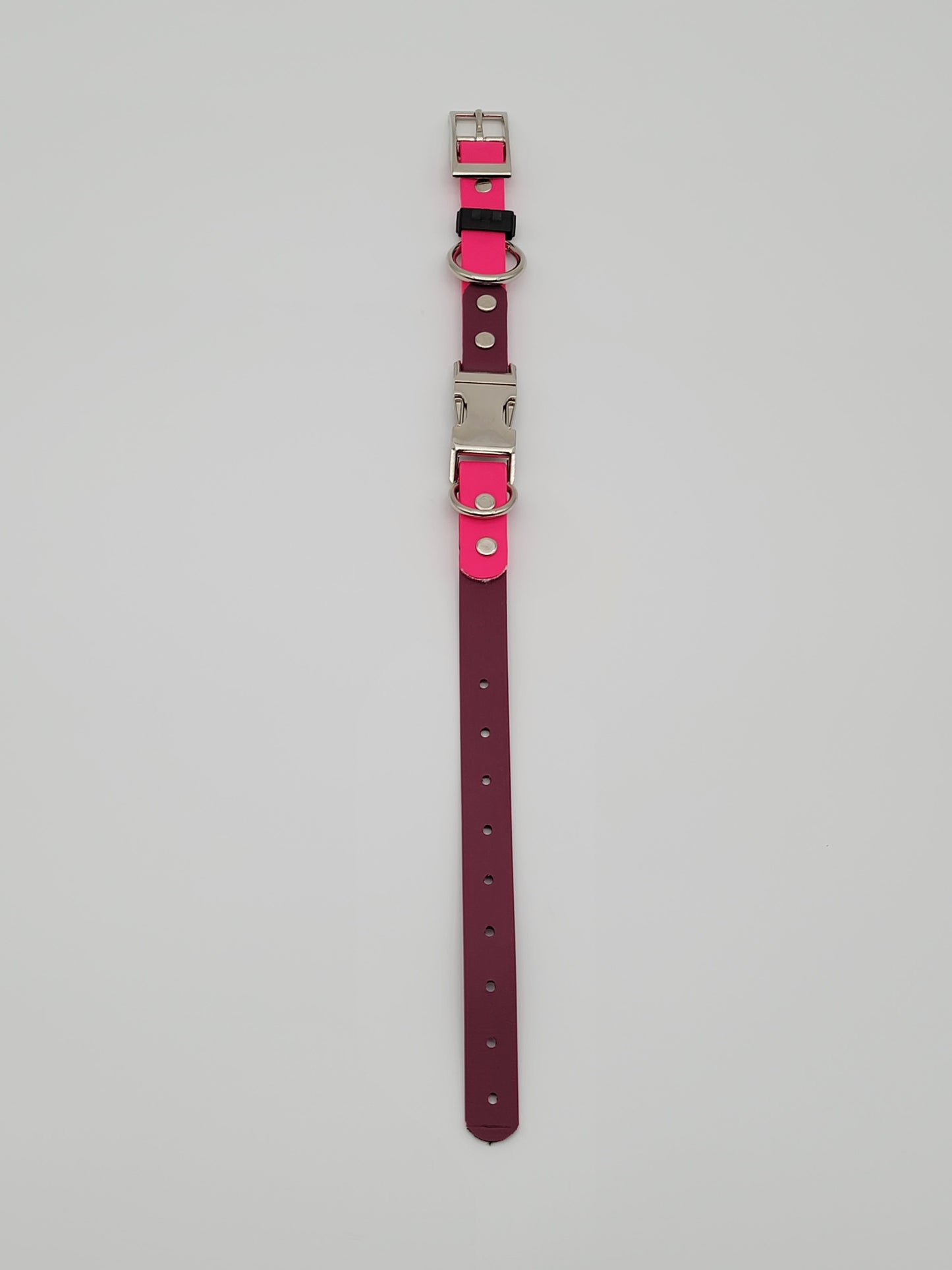 3/4" Two Tone Quick Adjust Quick Release BioThane® Dog Collar