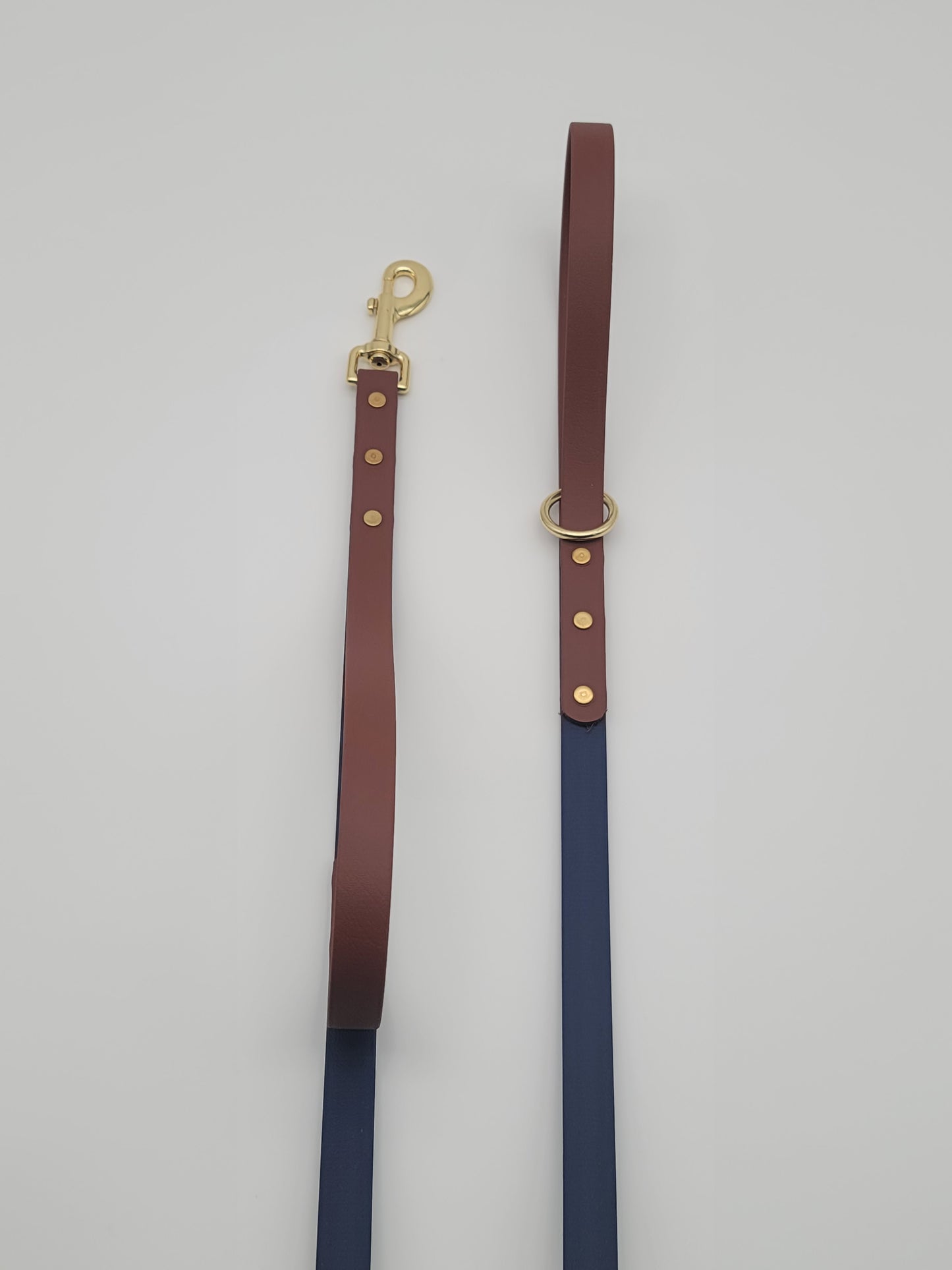 3/4" Two Tone BioThane® Dog Leash With Built in Traffic Handle