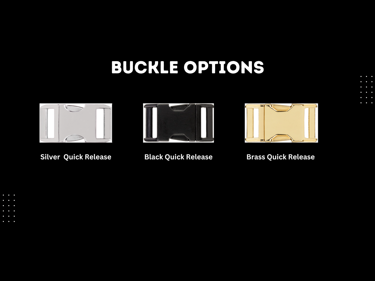 3/4" Two Tone Quick Adjust Quick Release BioThane® Dog Collar